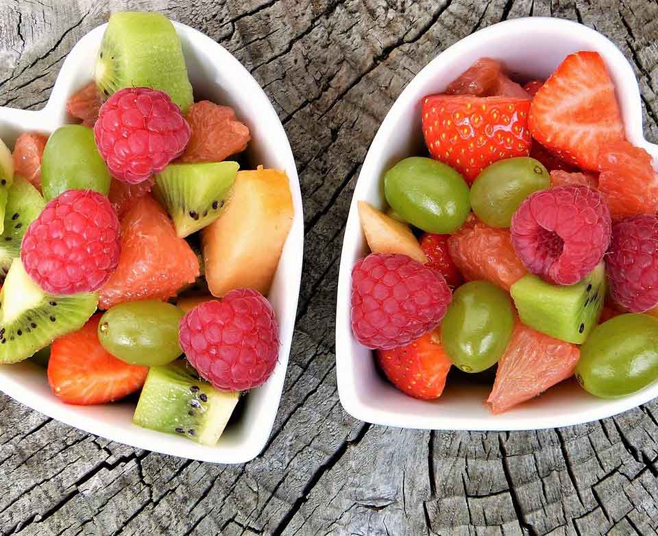 heart shaped fruit bowls